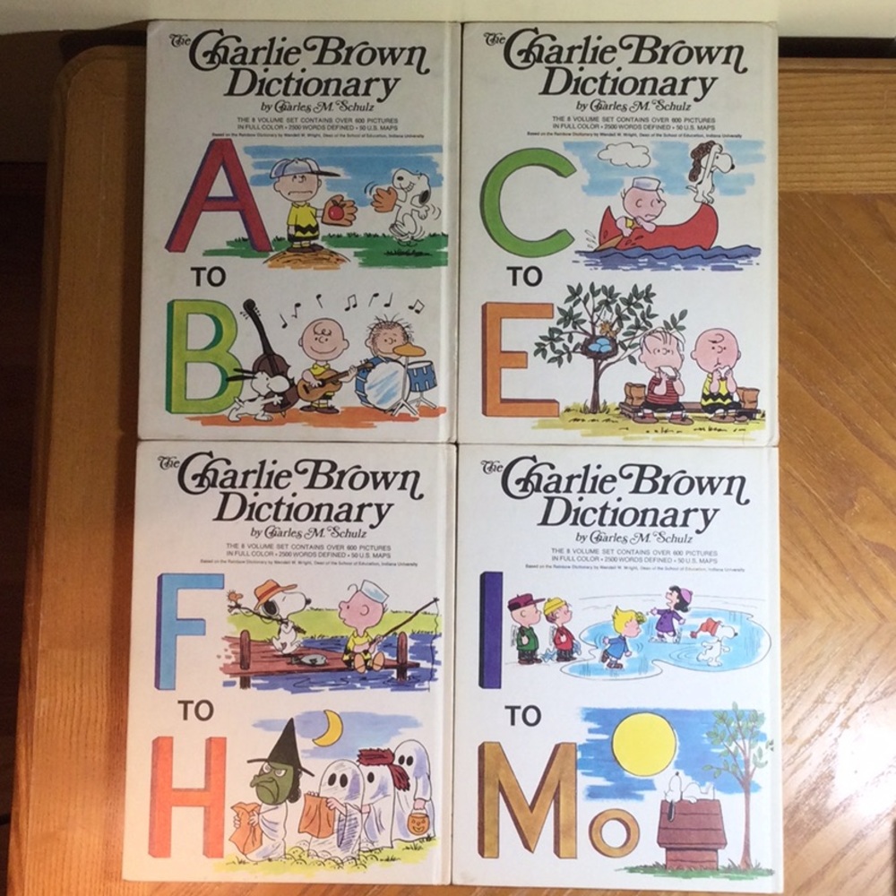 The Charlie Brown Dictionary Complete Set of 8, 1970s, Vintage - Picture 4 of 8